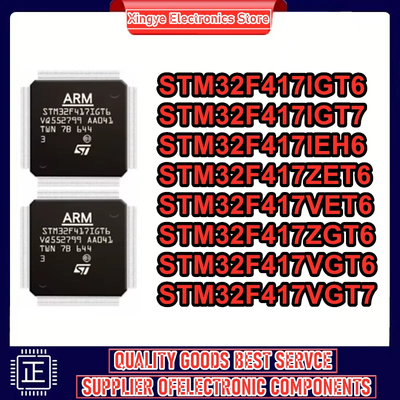 

STM32F417IGT6 STM32F417IGT7 STM32F417IEH6 STM32F417ZET6 STM32F417VET6 STM32F417ZGT6 STM32F417VGT6 STM32F417VGT7 Новый оригинальный