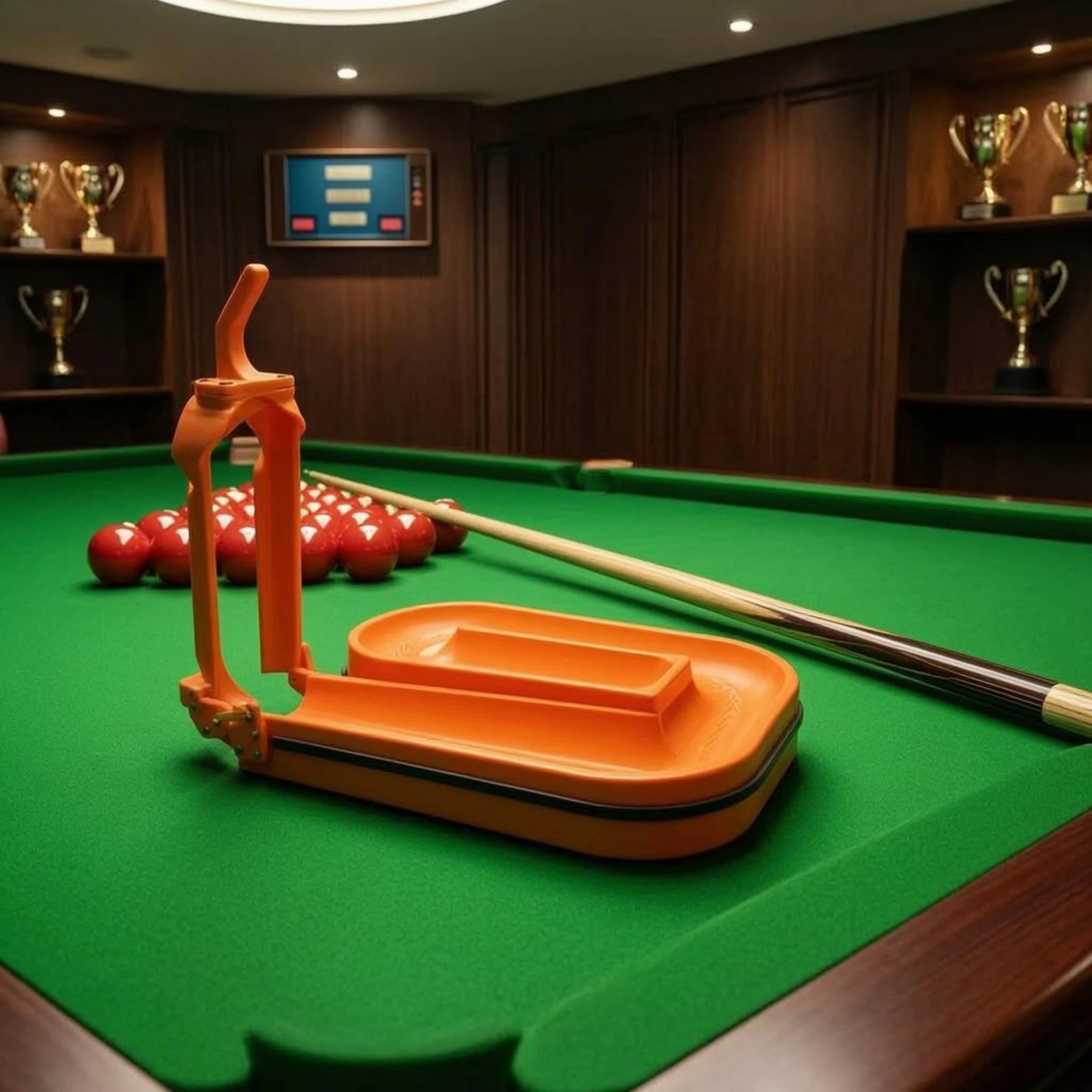 Support d'entraînement de billard 3D moulé, organisateur de billes de billard, support d'entraînement de billard à piste incurvée, accessoire de sport de billard, poignée verticale