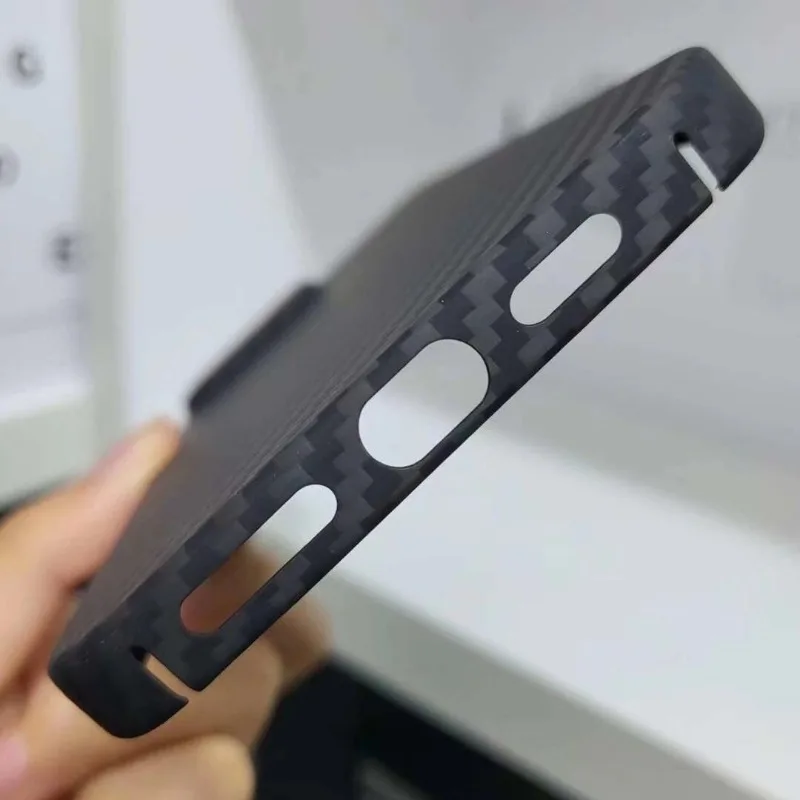 Carbon Fiber Case for iPhone  15Pro Max Shockproof Case Real Aramid Fiber Anti-fall Phone Case For iPhone 15Pro/15/15Plus