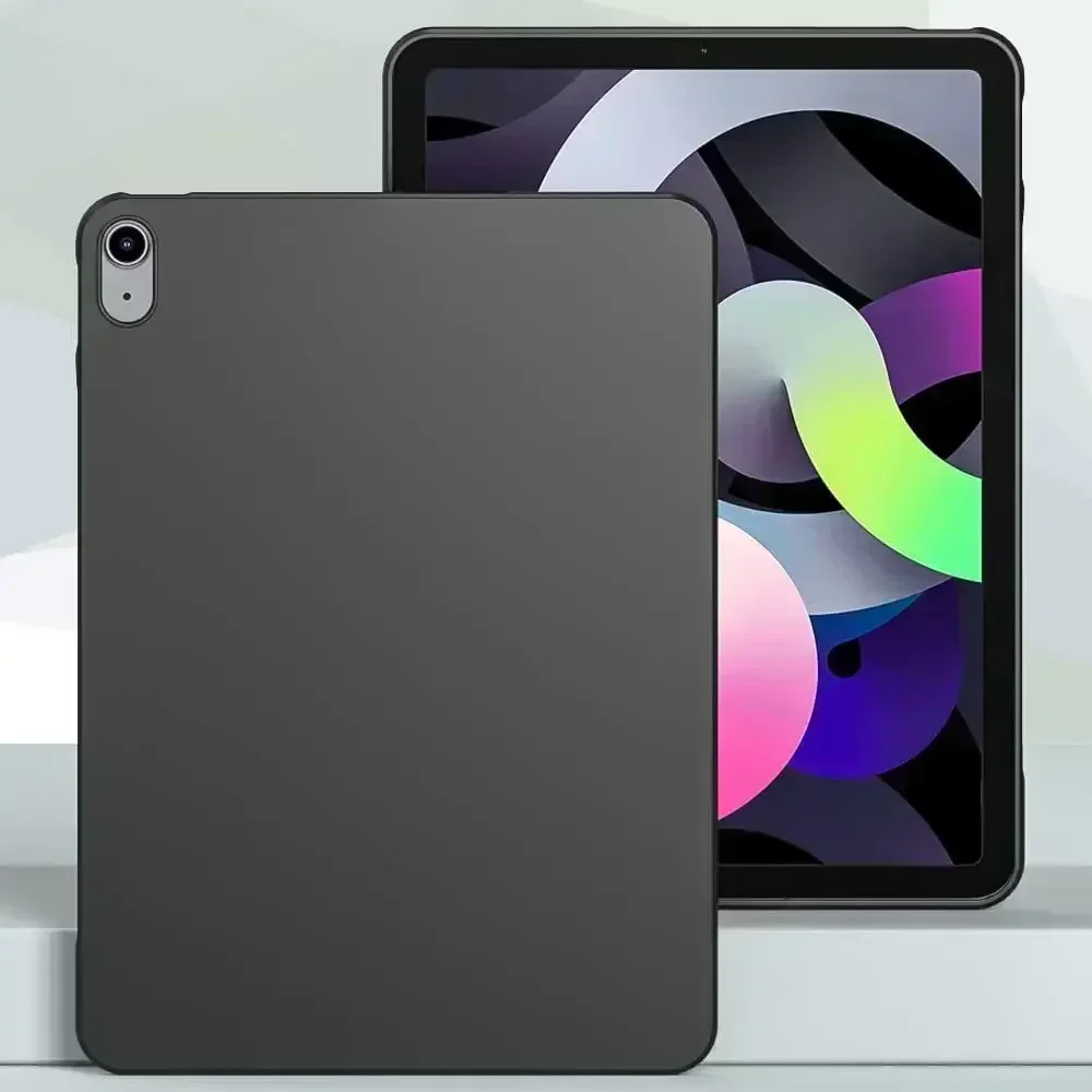 Coque souple en silicone TPU pour iPad, coque arrière noire, iPad Air 5 4 mini 2 3 4 ipad 5 6 7 8 9 10 Isabel Pro 11 en effet 12.9