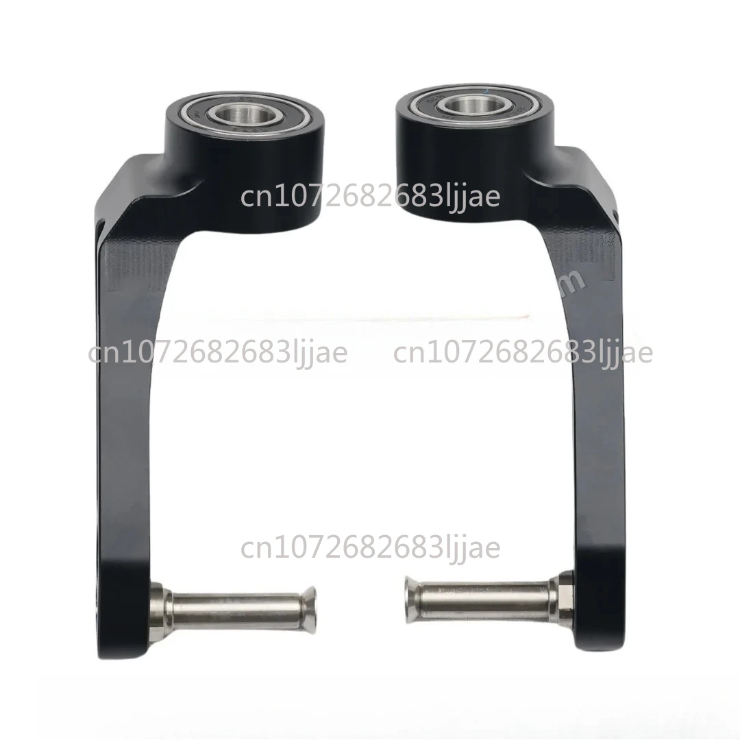 4 Inch 5 Inch Wheel Use Aluminum Wheelchair Front Fork with Titanium Alloy Axle 1 pair