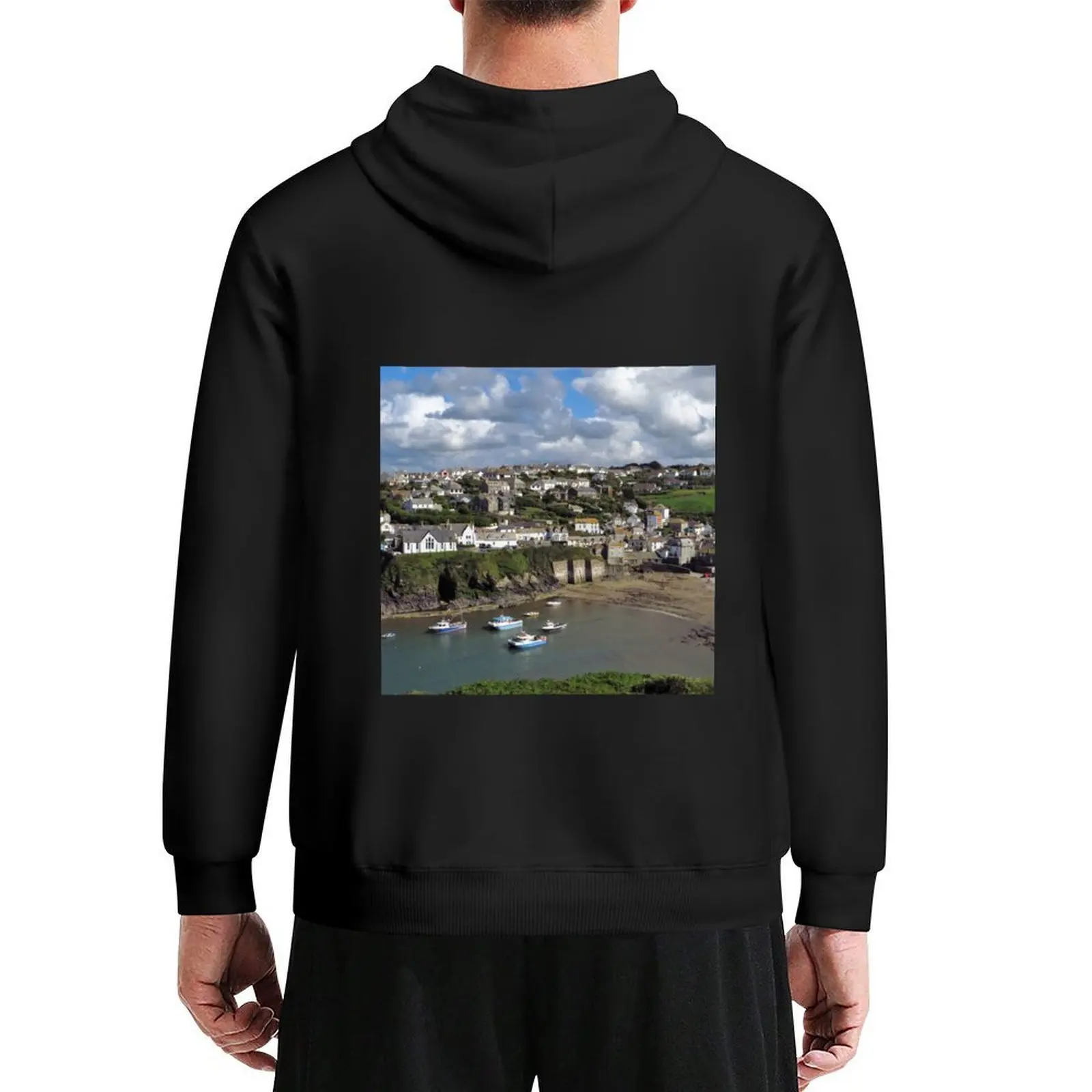 

Boats, Port Isaac, Cornwall Hoodie men's clothing autumn clothes men's coat mens clothes mens hoodies