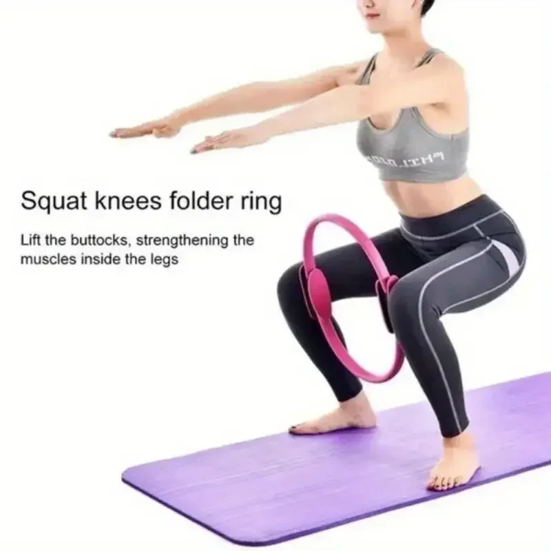 1 Pc Pilates circle Yoga circle beautiful back thin legs shaping postpartum pelvic floor muscle training fitness yoga equipment