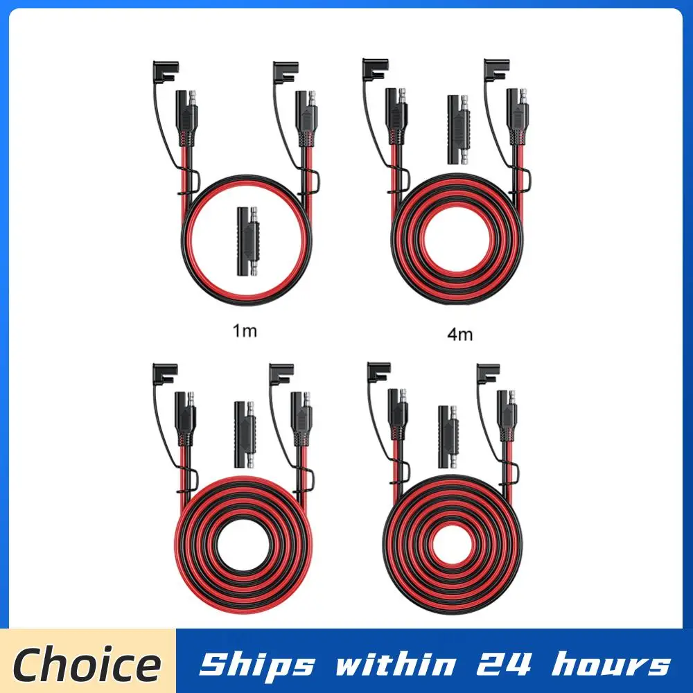 

Кабель для зарядки аккумулятора SAE-SAE 12В-36В, солнечный штекерный кабель 16AWG, удлинитель для автомобиля, водонепроницаемый кабель питания для солнечных батарей и автомобильных аккумуляторов