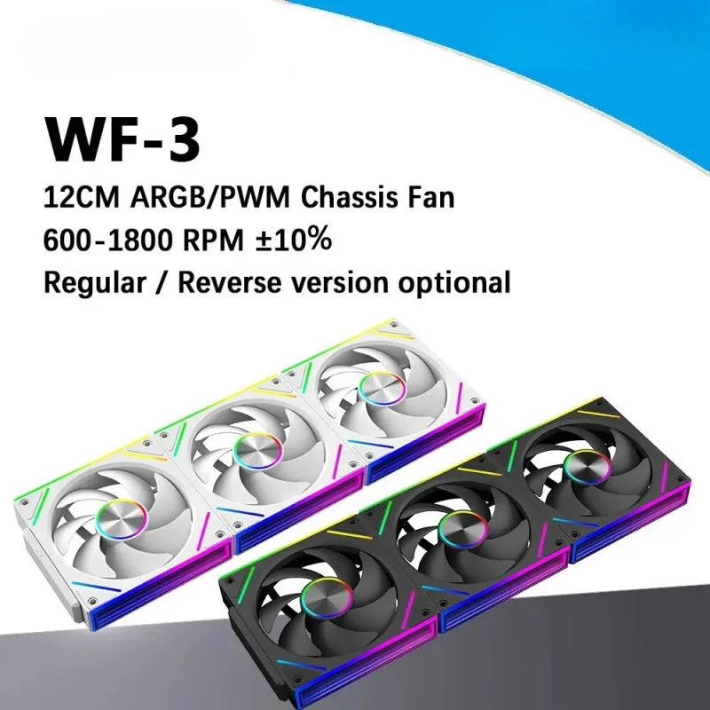Z 120mm Wire-free splicing case fan motherboard light synchronization 4PIN PWM