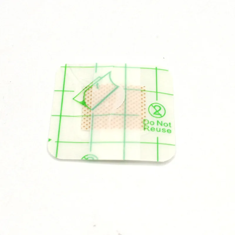 100 unids/set tirita impermeable forma cuadrada yesos vendaje para heridas parche para primeros auxilios vendajes adhesivos transparentes
