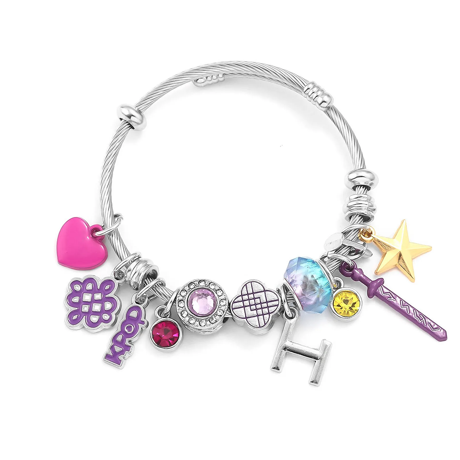 The Phantom of The Opera Bracelets Mask Dance Guitar Charm Classic Bracelets for Women Fashion Jewelry Bangle Lovers Gift