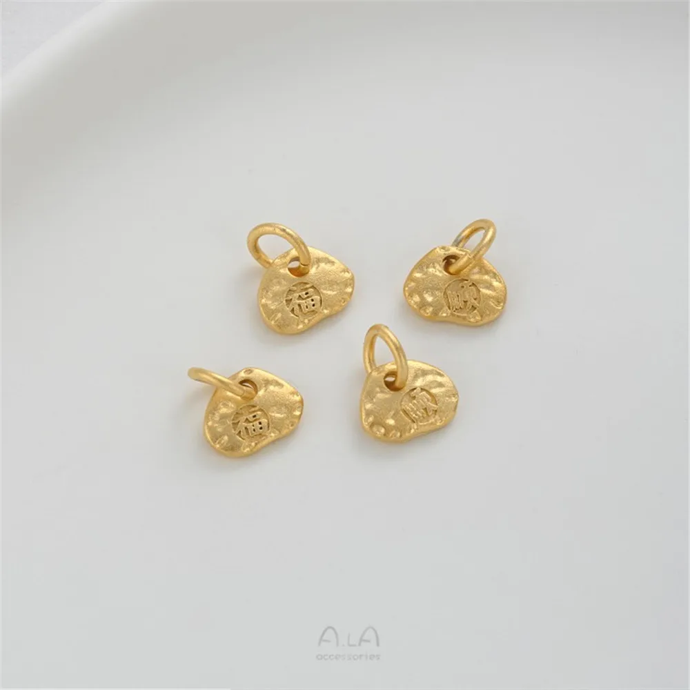 

Forced Protection Sand Gold Irregular Alien Lucky Brand Money Bag Elephant Bell Cartoon Zodiac Dragon Brand Pendant Diy Pendant
