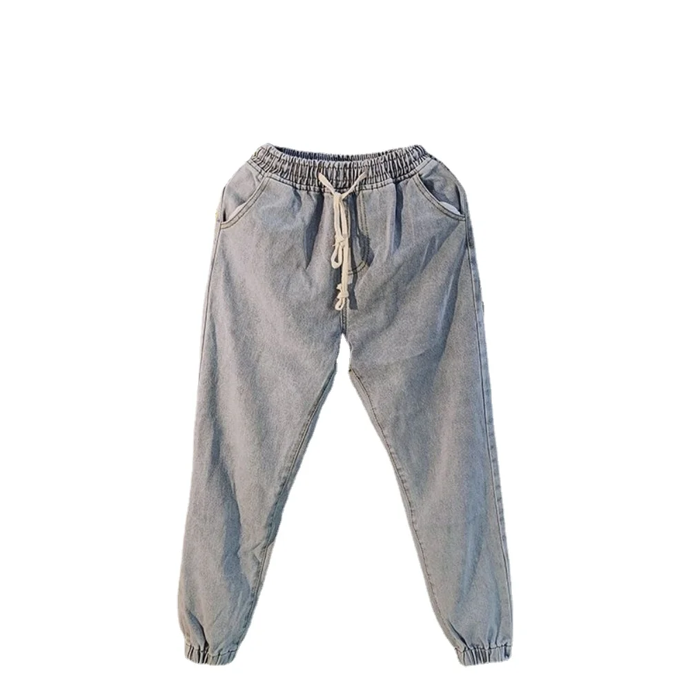 Jeans Baggy Retro Lavado para Homens, Calças Jeans Harém, Calças Y2K, Roupas de Streetwear, Outono, Novo, 2023