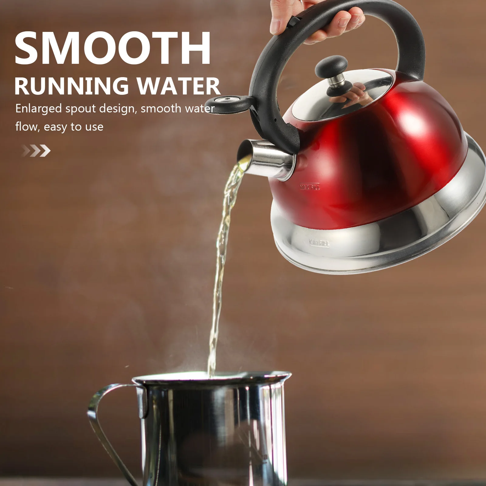 

Sound Pot Induction Cooker Kitchen Kettle Household Boiling Portable Water Stainless Steel Metal