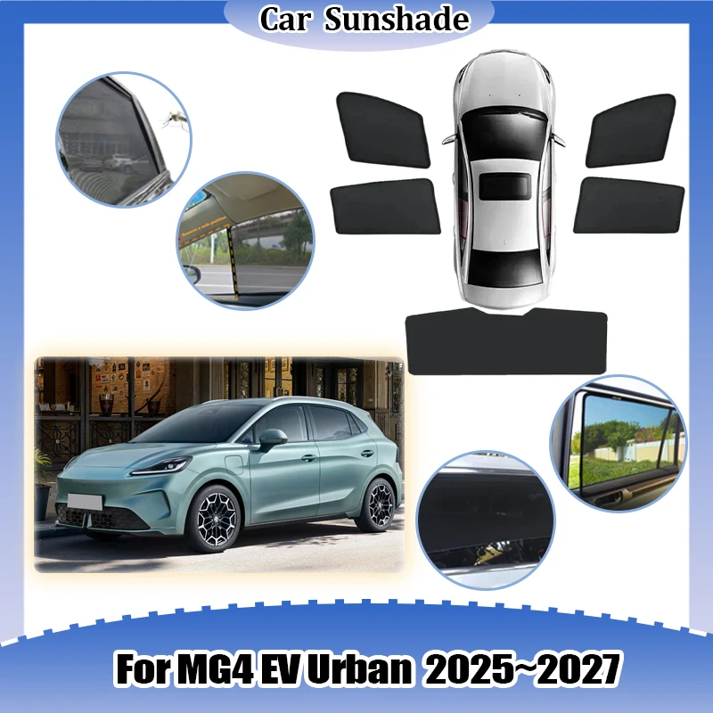 

Sun Visors For MG4 EV Urban Accessories AH4EM 2025 2026 2027 Car Mesh Sunshade UV Protection Heat Insulation Shading Auto Parts