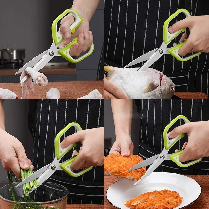 Kitchen scissors Multi-functional household kill fish cut chicken boning special strong food scissors, kitchen accessories lools