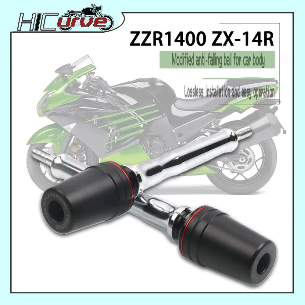 

Motorcycle Falling Protection Frame Slider Fairing Guard Crash Pad Protector Fit For ZZR1400 ZZR GTR 1400 Z300 ZX14R ZX Z250