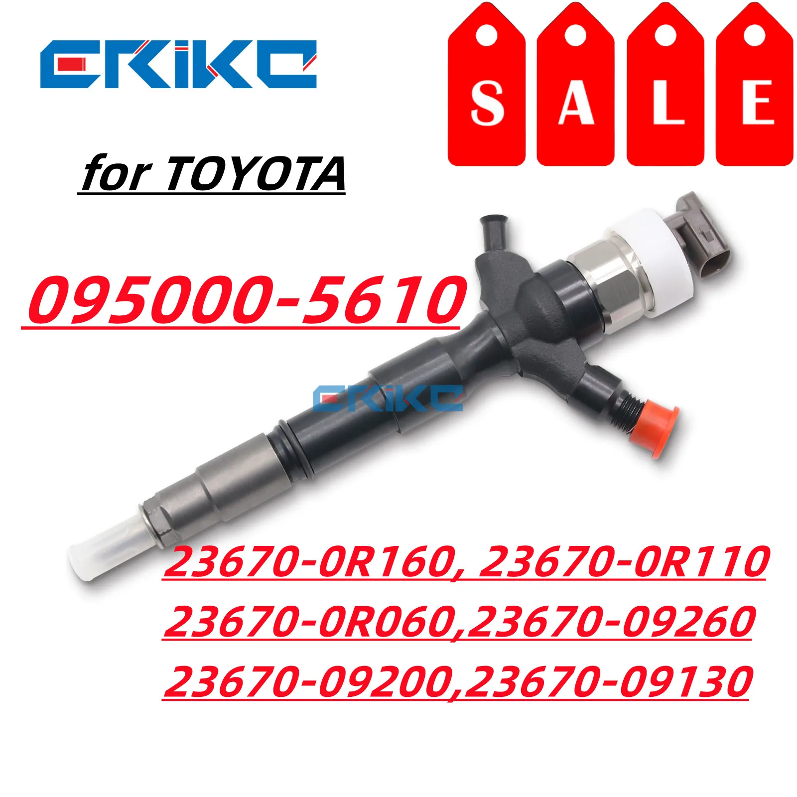 095000-5610 095000-5611 Fuel Injector Nozzle Assy 095000-5612 for Denso 23670-0R160 Toyota 2.2D Avensis Corolla 23670-09260