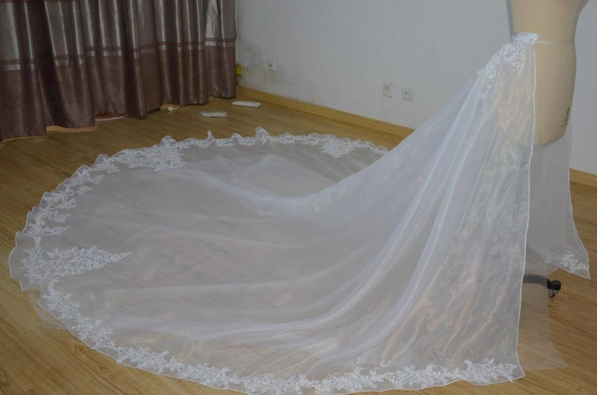 Phồng Váy Organza Có Thể Tháo Rời Tàu Váy/Gấu Váy/Có Thể Tháo Rời Váy/Có Thể Tháo Rời Váy Pha Lê Váy Cưới Xe Lửa