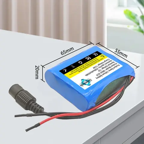 🔋 12V 3500mAh 18650 Lithium Ion Battery Pack with 3S1P Protection Plate DC 12.6V Super Rechargeable Battery And Charger Set