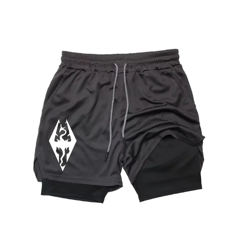 Sportswear Running 2-in-1 Men's Fashion Mobile Phone Shorts with Casual Mobile Phone Towel Loop Comfortable Elastic Performance