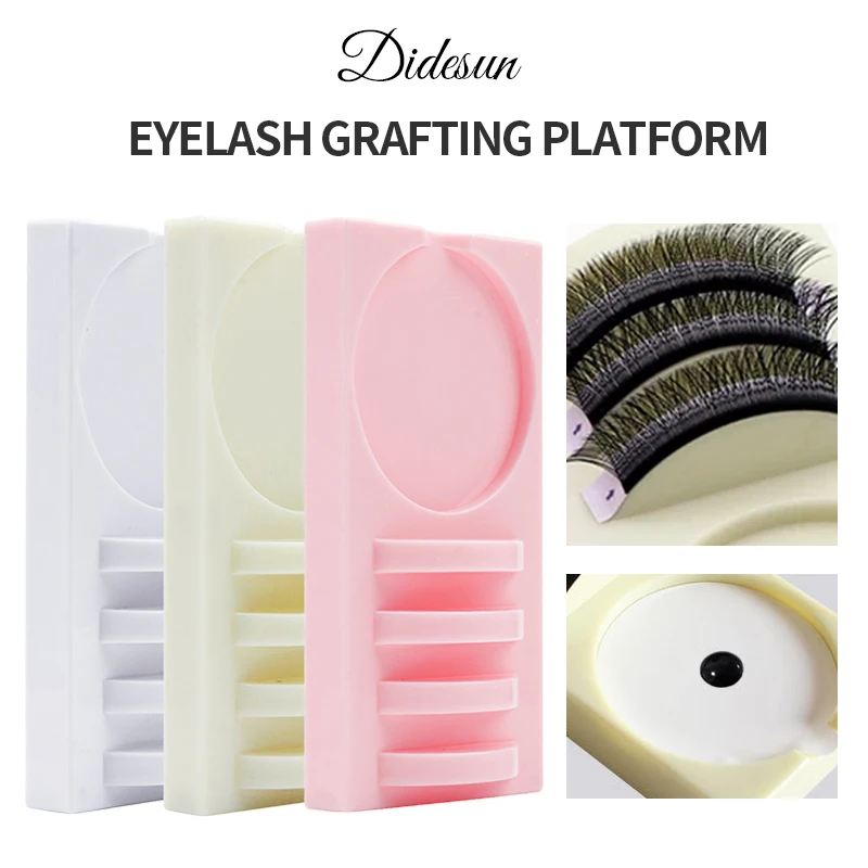 Didesun Reusable Eyelash Extension Holder and Glue Holder Plastic Assistor Platform For Eyelash Grafting Makeup Tools