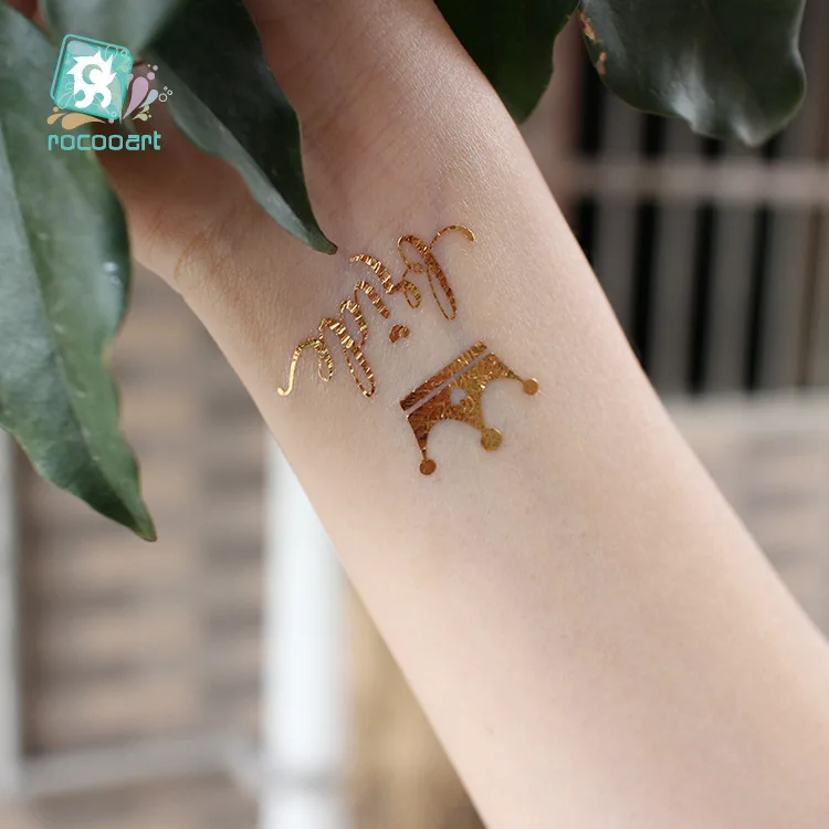 Size:210*150mm Waterproof Wedding Tattoo Sticker Team Bride Single Bridesmaid Party Hot Gold And Silver Temporary Tattoo Sticker