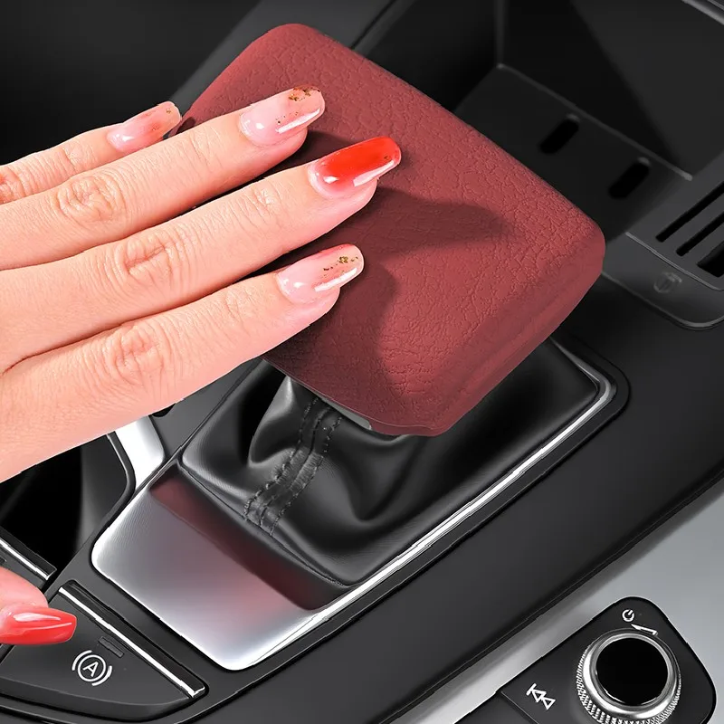 

For Audi Q5 B9/FY Sportback 2019 2020 2021 2022 2023 2024 2025 2026 Car Gear Shift Knob Panel Head Silicone Decor Protect Covers
