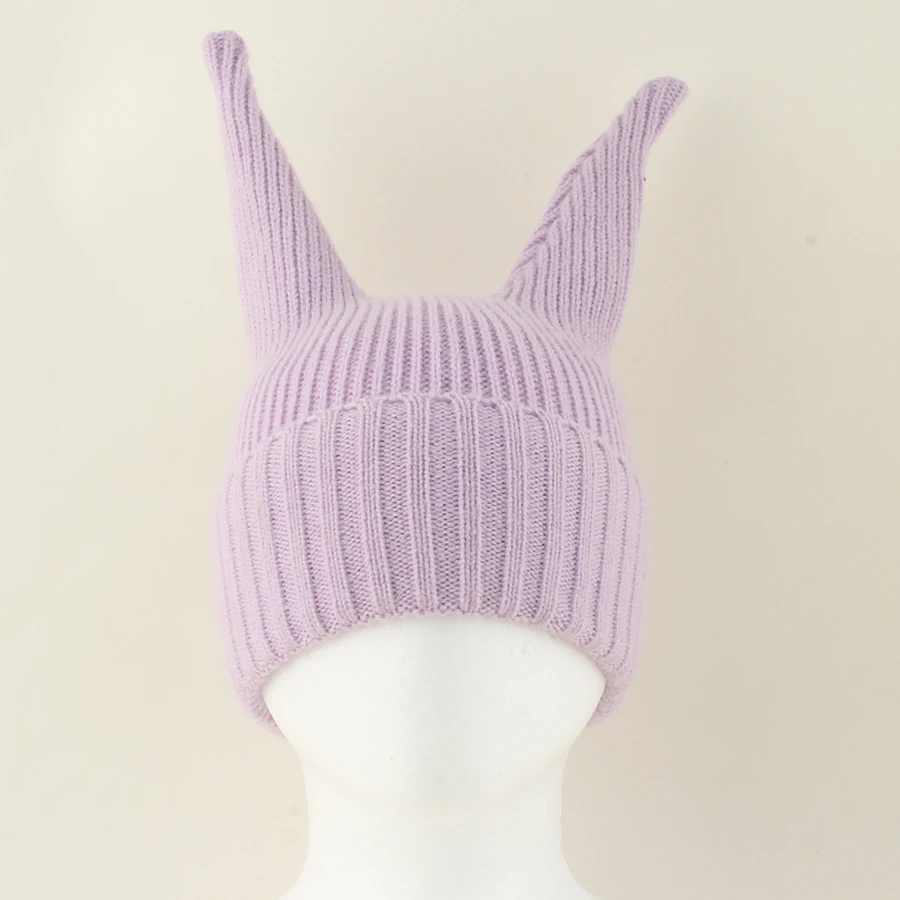 2025 Baby Cute Hats Winter Boys Girls Cartoon Long Ears Knitted Beanie Hat Soft Wool Cap Infant Warm Cap Toddler 1-6 Years Old 2
