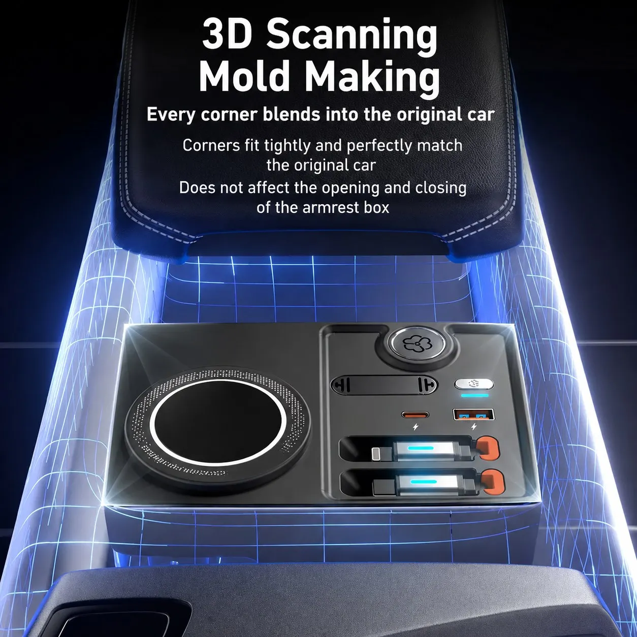 Car Air Freshener Super Fast Charging Hub Wireless Charger Interior Upgrade Accessories For Audi A4L / A5 2017-2025 S4/ S5 18-24