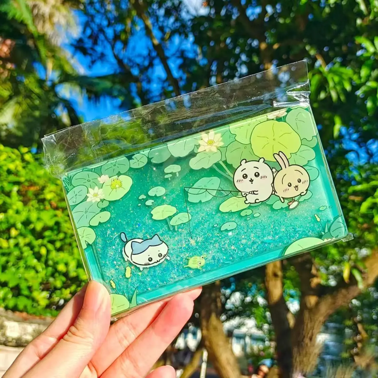 

Chiikawa Quicksand Refrigerator Magnet Cute Cartoon Acrylic Brick Magnetic Sticker Commemorative Decor Home Kitchen Fridge Gift