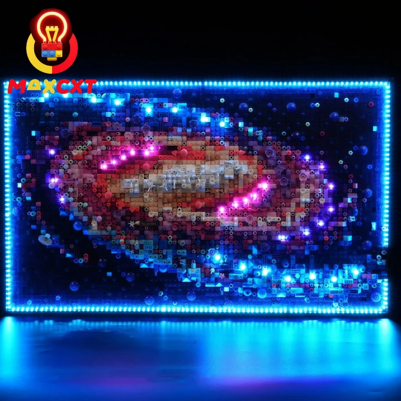 MAXCXT LED Light Set For LEGO 31212 The Milky Way Galaxy 3D Art Mural DIY Decorative Lamp Not Include Lego Building Blocks Set ﻿