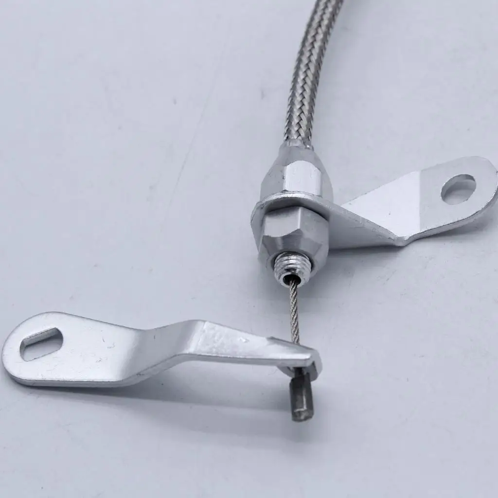 Universal Alloy Transmission Kickdown Cable Polished Vehicle Replacement for C4 Automatic Models