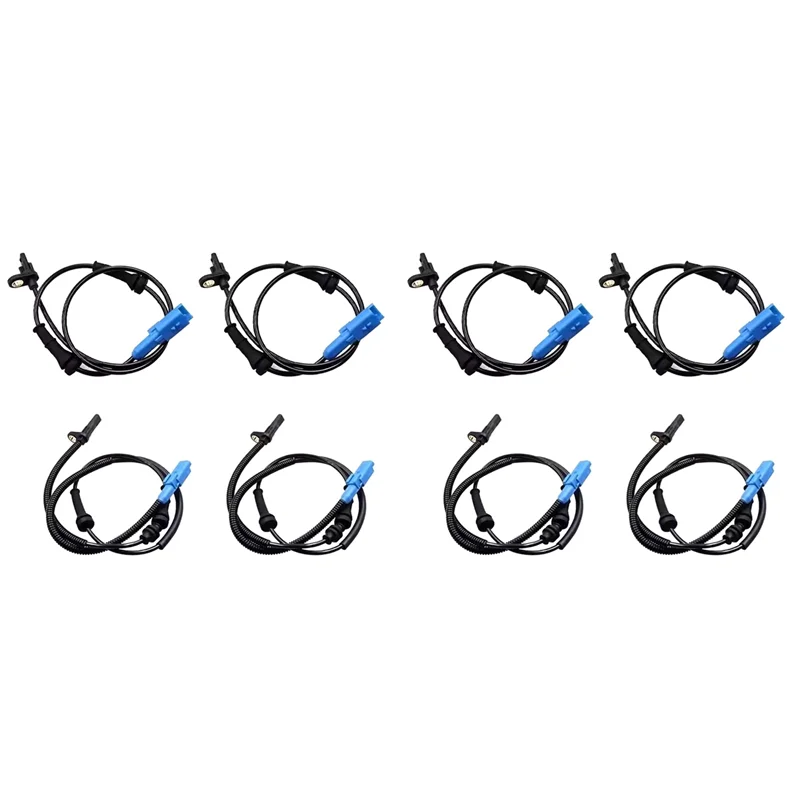 8 Uds para Citroen C3 Aircross II III C4 Cactus 2008 I 301 Sensor de velocidad de rueda delantera trasera ABS 9805066080 9810846080
