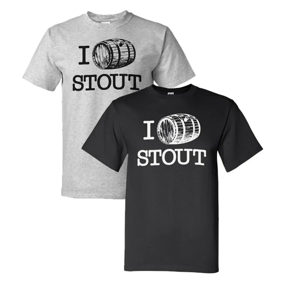 I Love Stout Tee Shirt Barrel Aged Homebrew Craft Beer Brewery  Summer Style Fashion Men O-Neck Casual Novelty T Shirt