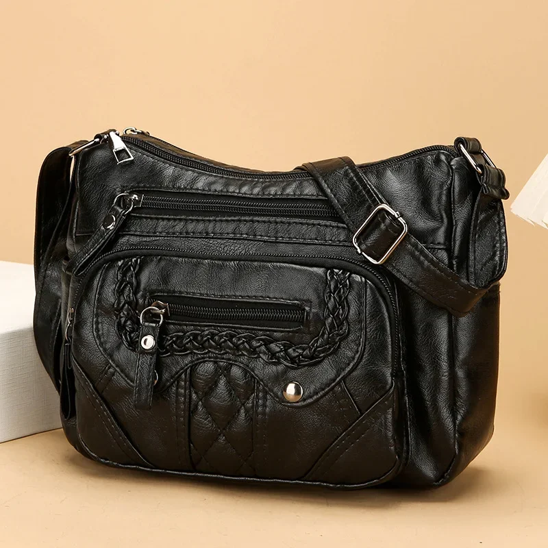 This Year The Popular Small Bag Women's  New Trend Fashion Simple Messenger Bag Middle-aged and Elderly Shoulder Bag