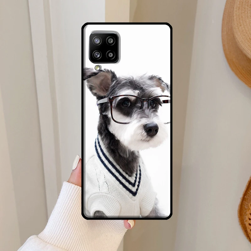 Schnauzer Chó Dành Cho Samsung Galaxy Samsung Galaxy A52 A32 A22 A12 A13 A33 A53 A21S A52S A11 A31 A51 A71 A50 Ốp Lưng bao Da