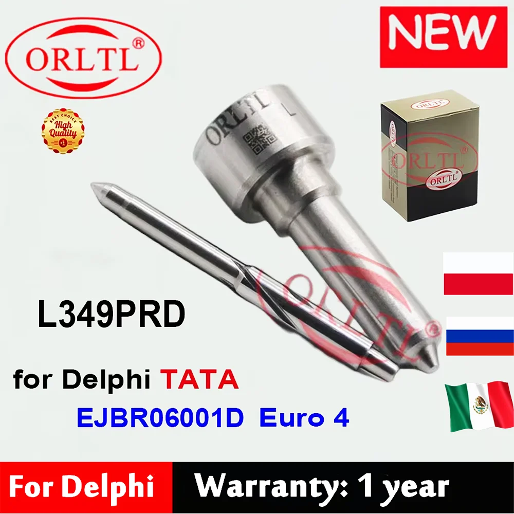

ORLTL L349PRD L349 PRD распылитель L 349 PRD Форсунка для впрыска дизельного топлива с общей топливной магистралью для TATA EJBR06001D EJBR0 6001D