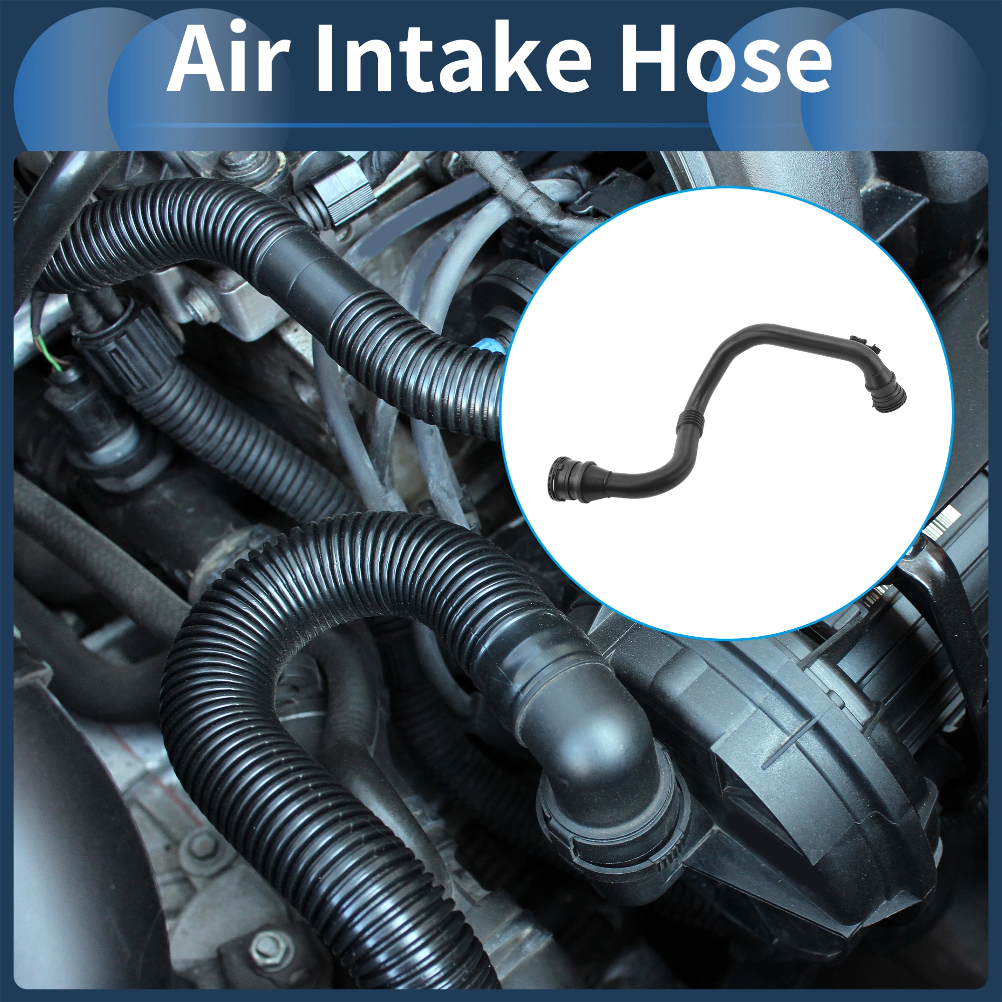 

UXCELL Engine Air Intake Hose for Renault Fluence Air Cleaner Intake Hose No.8200981498