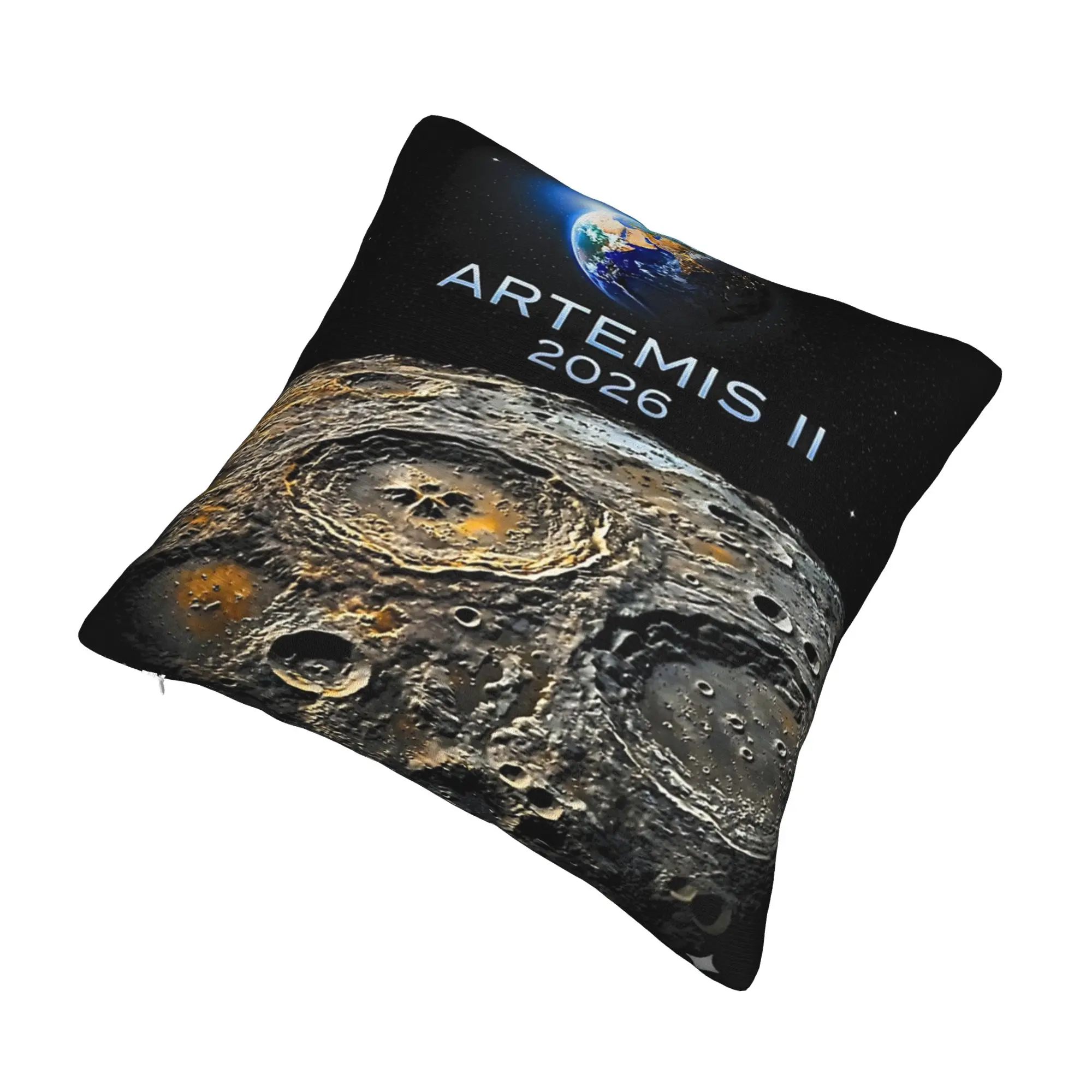 Back to the moon 2026 Artemis II Pillowcase Product Printing Cushion Cover Decoration  Throw Pillow Case Cover Home Multi Size