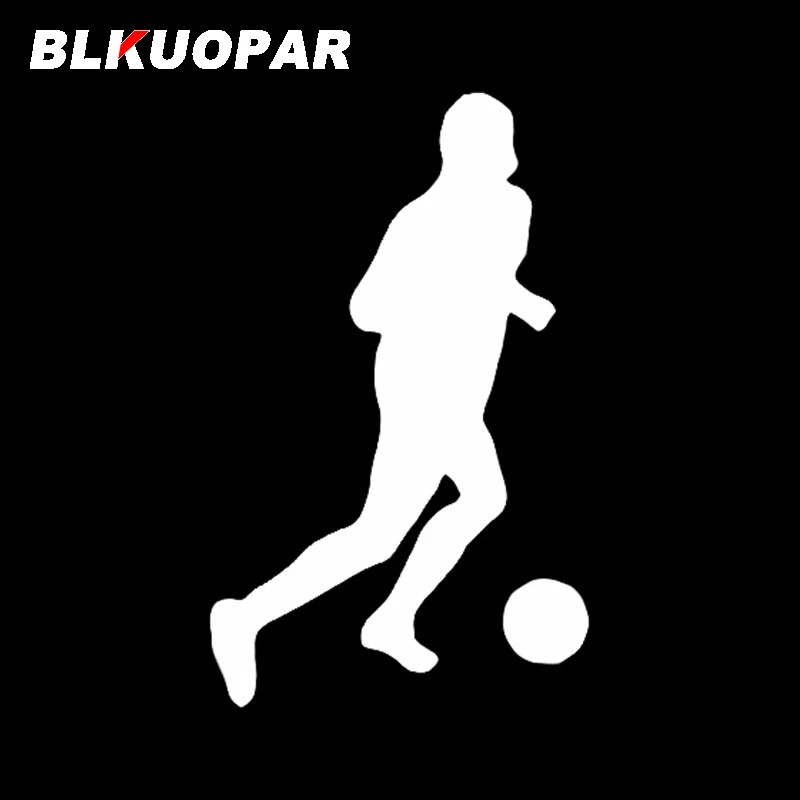 BLKUOPAR Silhouettes Football Players Car Sticker Scratch-proof Creative Decal Original Personalized Surfboard Laptop Decor