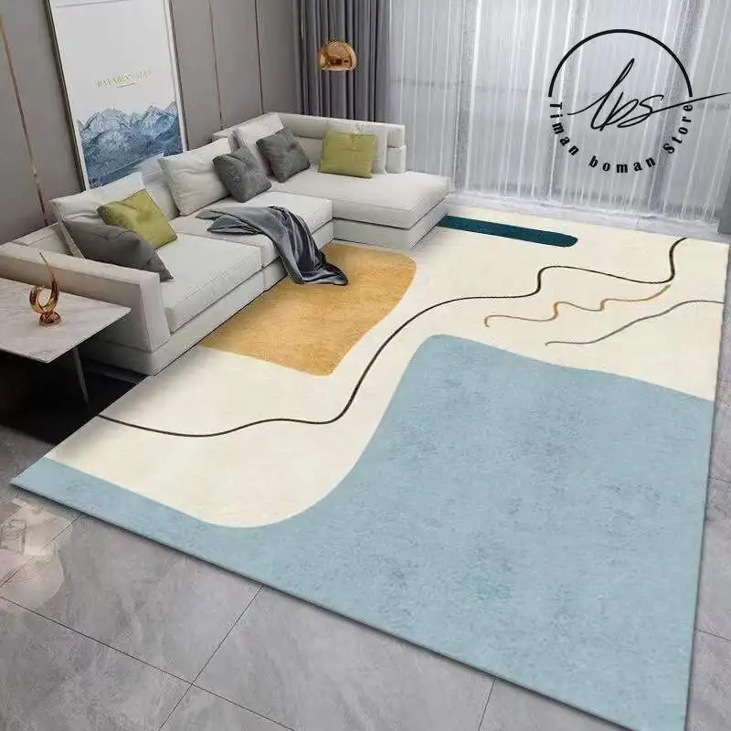 

Modern Minimalist Abstract Lines Rugs, Bedroom Carpet, Study Floor Mat, Cream Style Sofa, Coffee Table Mats, Home Cloakroom Rug