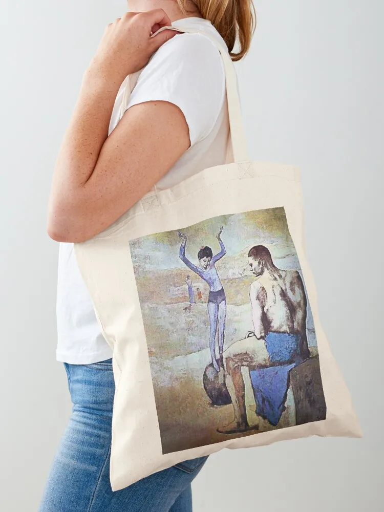 الشباب البهلوانية على الكرة، 1905 - بابلو بيكاسو حمل حقيبة حمل حقيبة قماش حمل حقيبة المرأة قماش الشاطئ