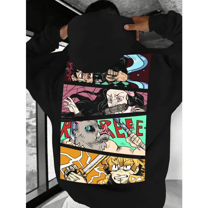 

Женская милая толстовка в стиле Харадзюку японского аниме Kamado Nezuko, модная новинка Kamado Nezuko, уличный стиль Y2k для пары