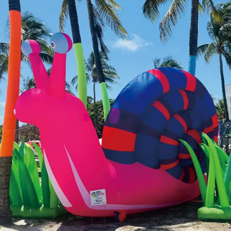 

Гигантские надувные улитки, воздушные модели на основе животных, с выдувными устройствами, уличный квадрат и реквизит для украшения торгового центра.