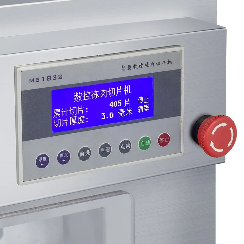 Industrial Automatic SS304 Frozen Meat Beef Mutton Roll Cutting Slicer Slicing Machine Other Hotel Equipment