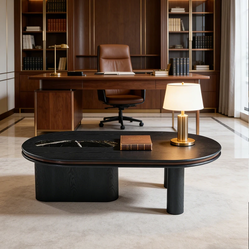 &c Mid Century Modern Premium Marble Coffee Table Living Room  Contemporary Minimalist Premium Designer Creative Nordic