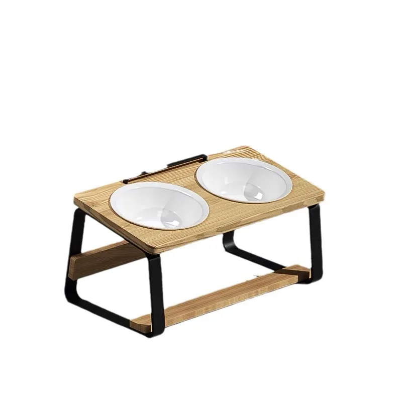 for Dog Elevated Bowl Ceramic Cat Bowl Pet Kitten Cat Bowls Pets Puppy Dogs Kittens Cats Feeder Water Food Feeding Watering