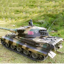 Henglong Remote-controlled Tank Metal Toy Car, Professional Rechargeable Tracked Off-road Military 3888 Tiger King Henscher