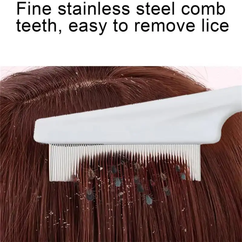 1pc Super Dense Teeth Lice Eliminating Comb Gentle Dandruff Lice Eggs Remover for Kids Adults Household Hair Care