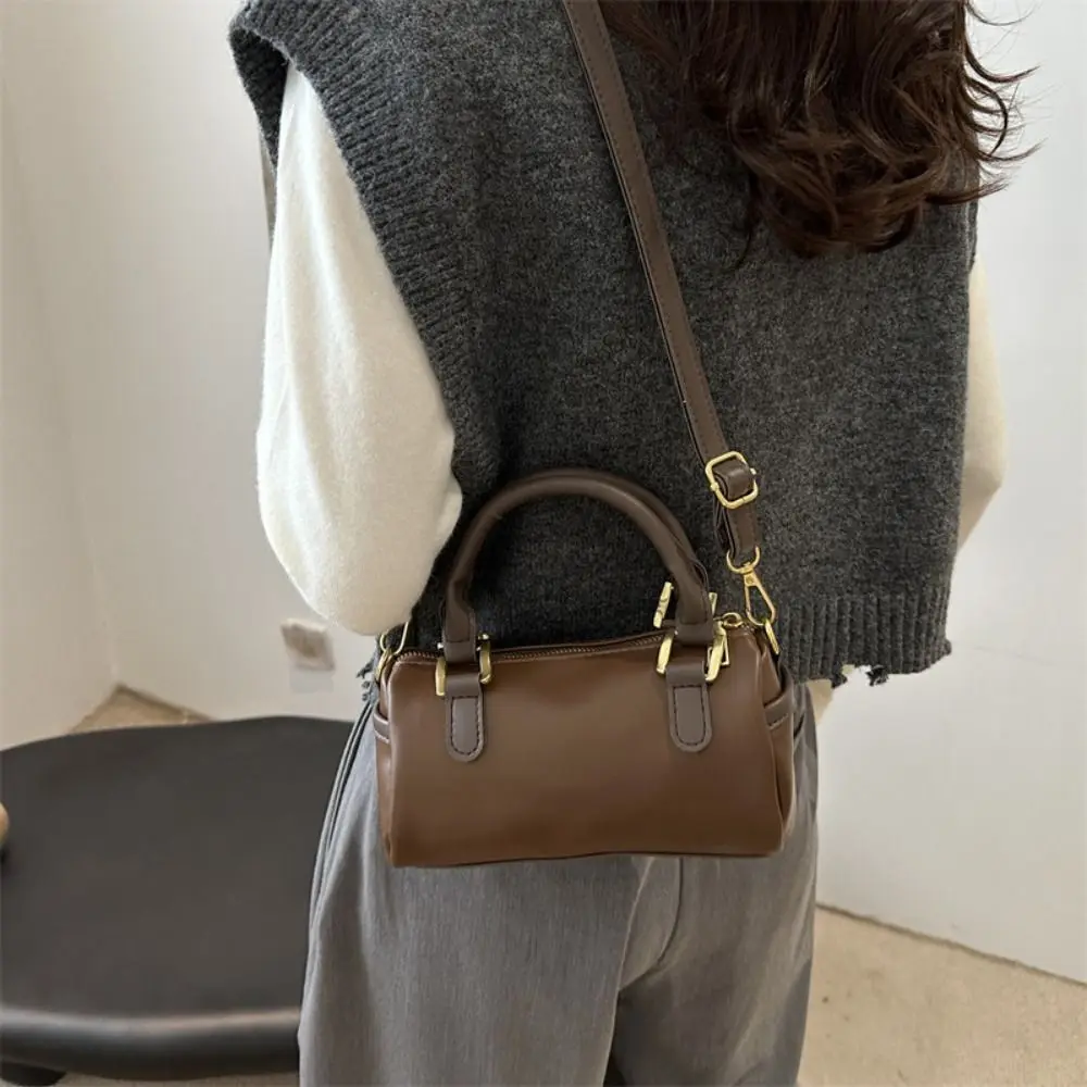 

Модная сумка для боулинга во французском стиле, большая вместительная элегантная сумка через плечо в бостоне, милые женские сумки из искусственной кожи, школьные сумки