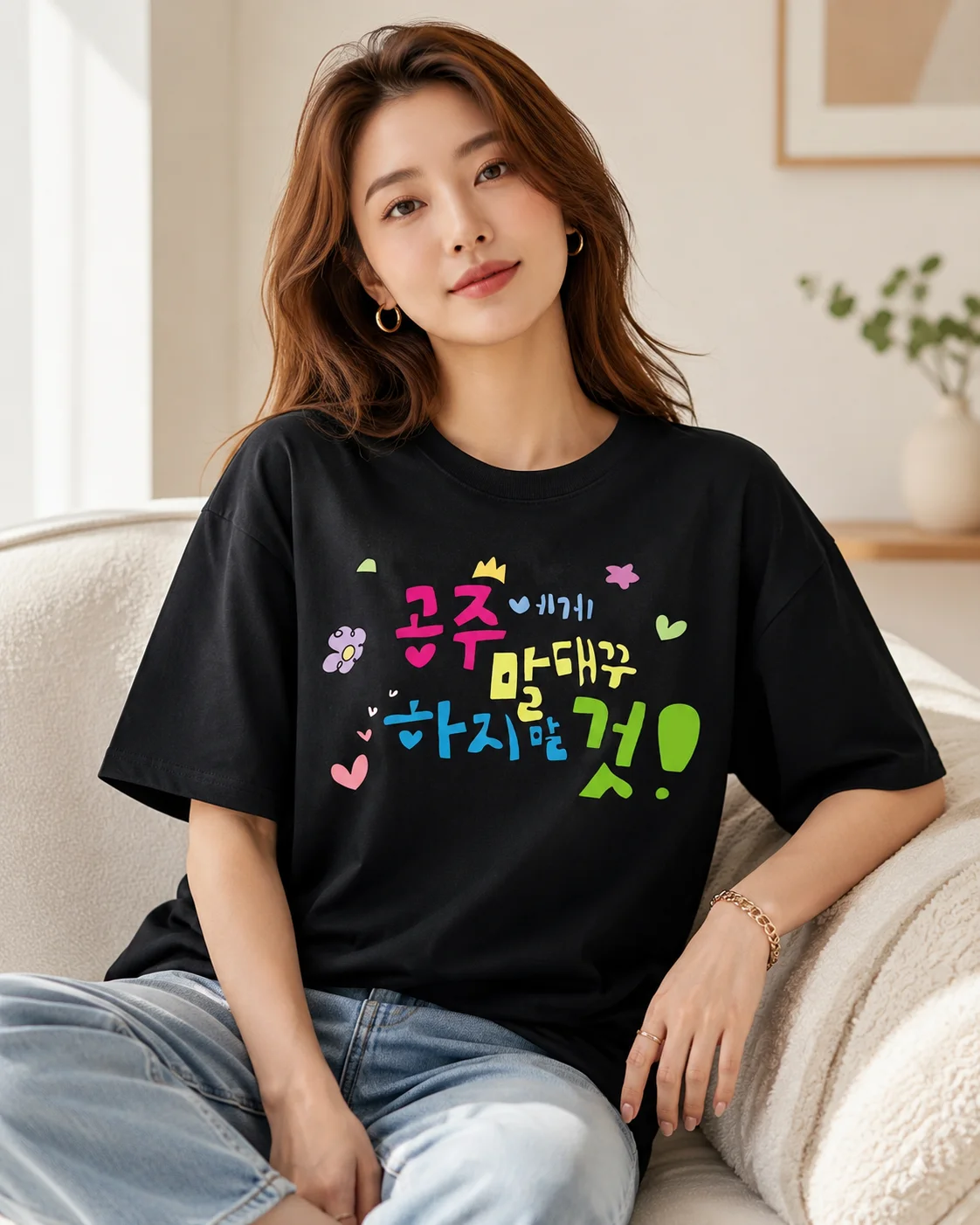 Dont Talk Back Your Highness! Fashionable Korean-style Sweet Cool and Colorful T-shirts Y2KStyle Women T-shirts Cute Streetwear