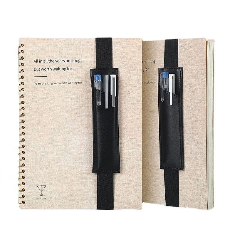 Imagem -05 - Elastic Band Pencil Bolsa Canetas Titular Clipe de Bolso Business Notebook Canetas Organizer Professor e Staff Ajustável