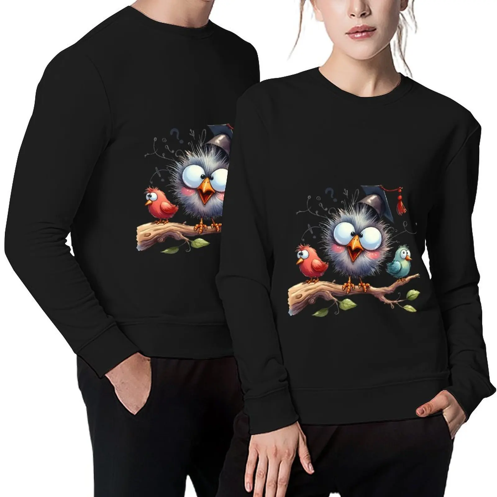 

Cute Funny Birds Clipart Funny Bird Png Pullover fashion men autumn new products men's sweat-shirt sweatshirt male